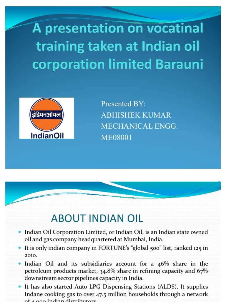 Presentation On Oil Refinery