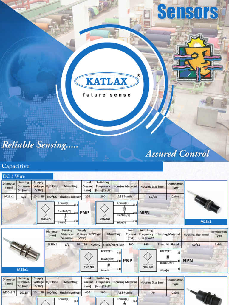 Katlax Proximity Sensor Specifications | PDF | Alternating Current ...
