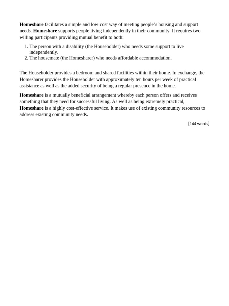 Sight Translation 2 - Homeshare | PDF