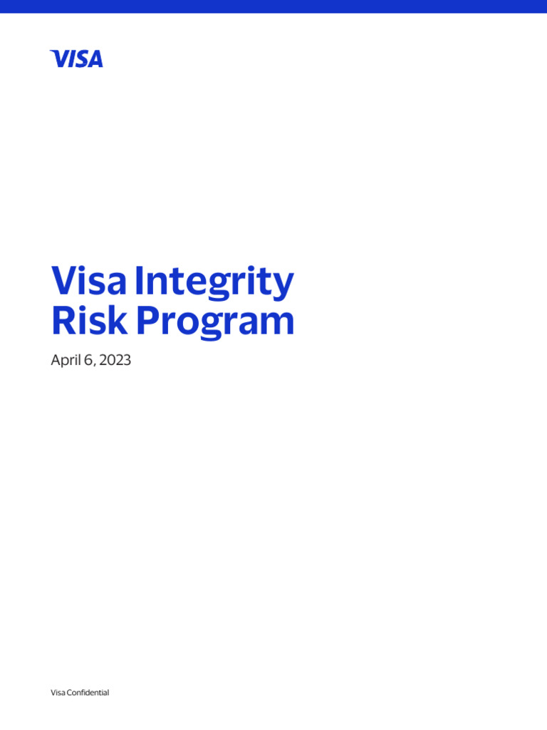 Visa Integrity Risk Program Chile | PDF | Visa Inc. | Regulatory Compliance
