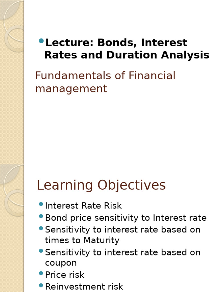 Interest Rate Risk | PDF | Bond Duration | Bonds (Finance)