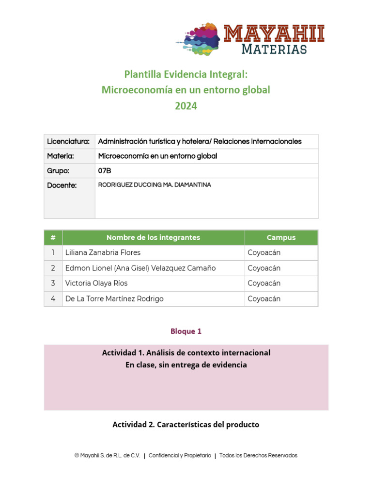 PLANTILLA EVIDENCIA INTEGRAL MICROECONOMIA C3 2024 - Copia-4 | PDF ...