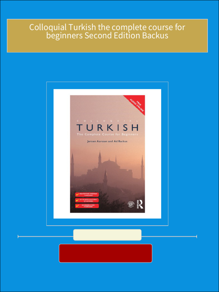 Instant download colloquial turkish the complete course for beginners