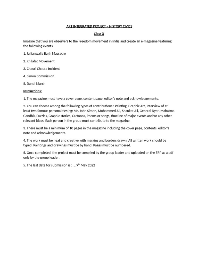 Integrated Project | PDF