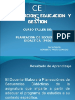 Curso de Planecion de Secuencia Didactica