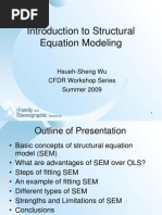 Structural Equation Modelling