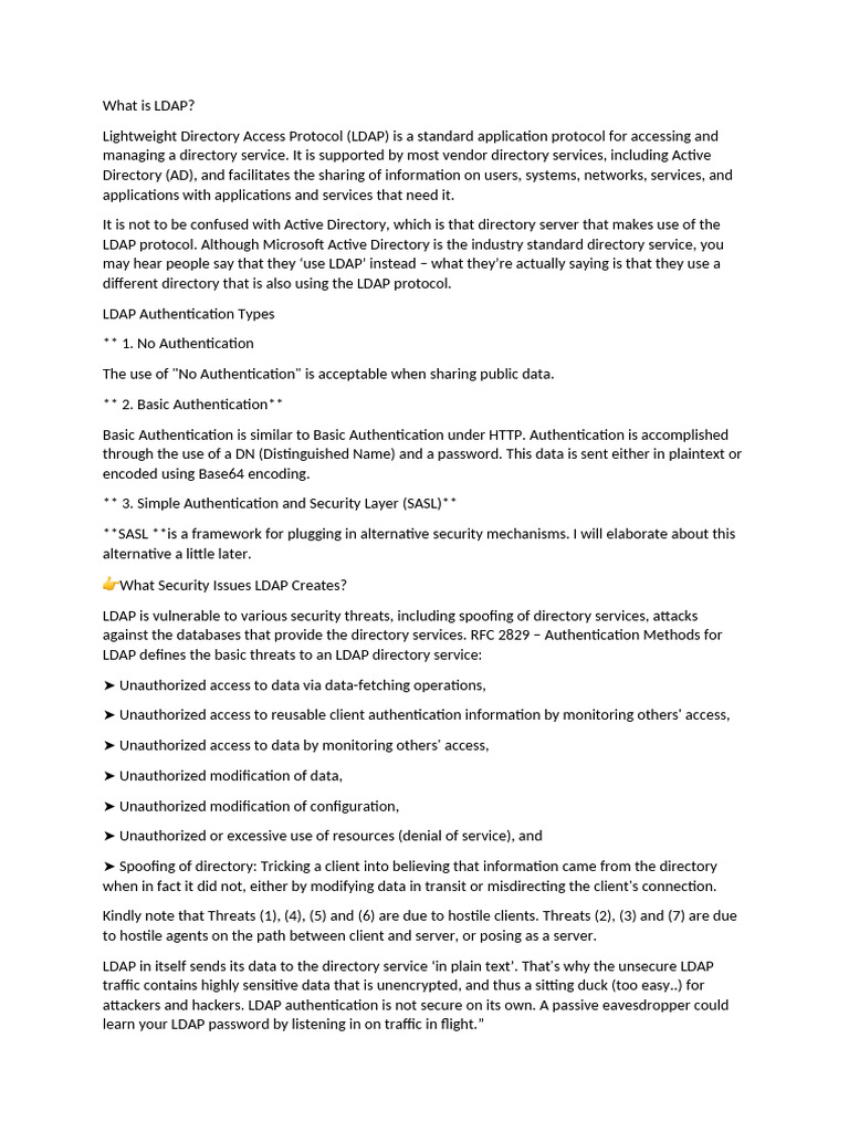 What is LDAP | PDF | Transport Layer Security | Internet Architecture