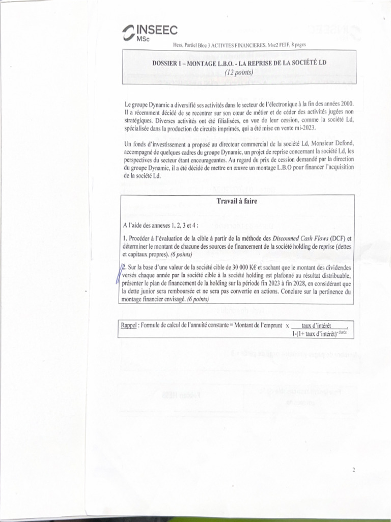 LBO | PDF