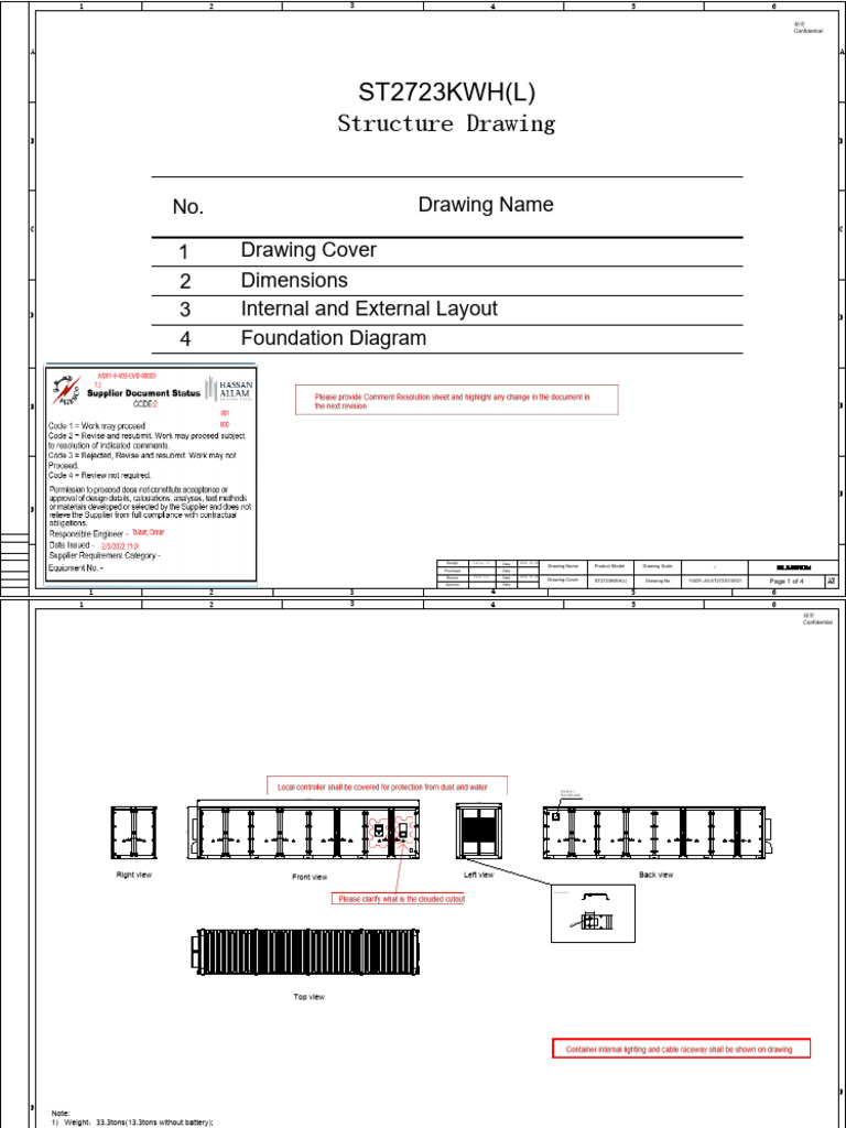 ST2723KWH(L) Design Specifications | PDF | Manufactured Goods