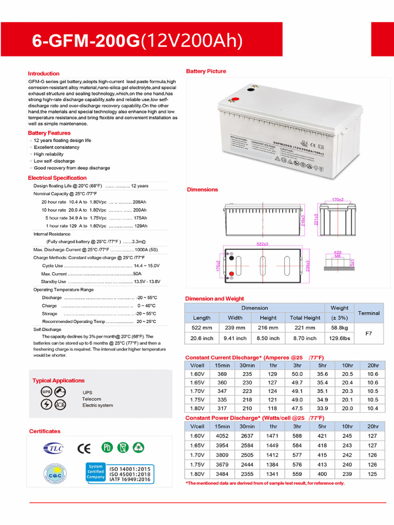 Battery | PDF