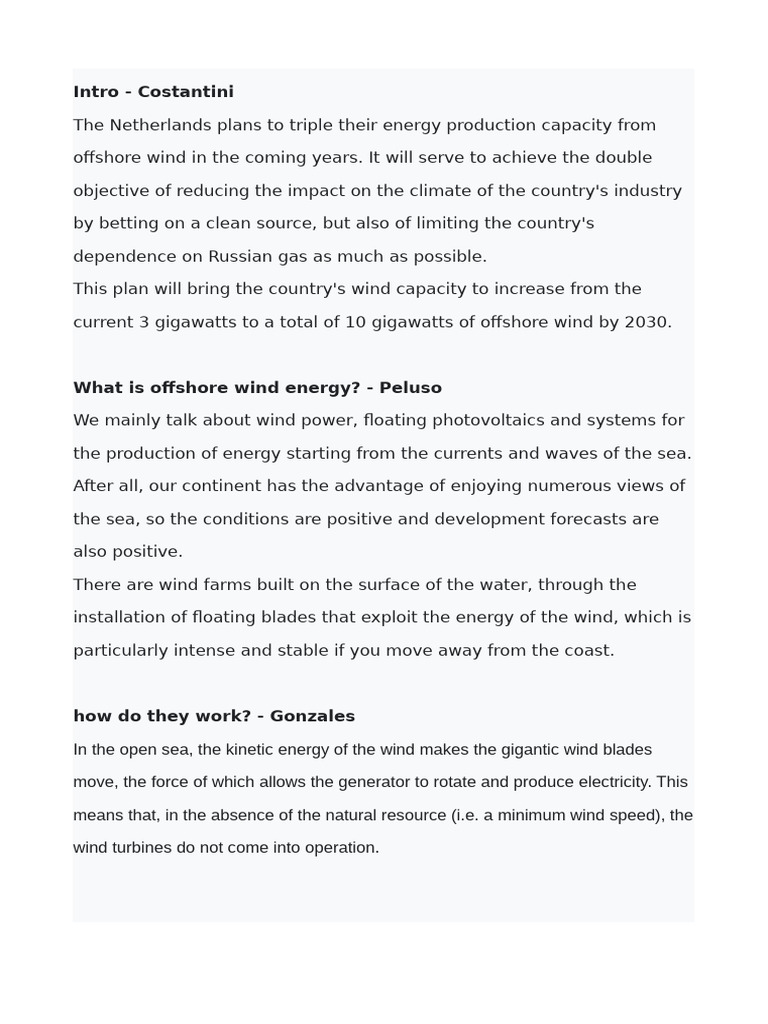 Offshore Energy | PDF