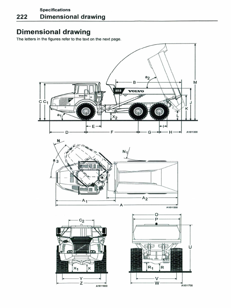 A35D Specs | PDF | Truck | Length
