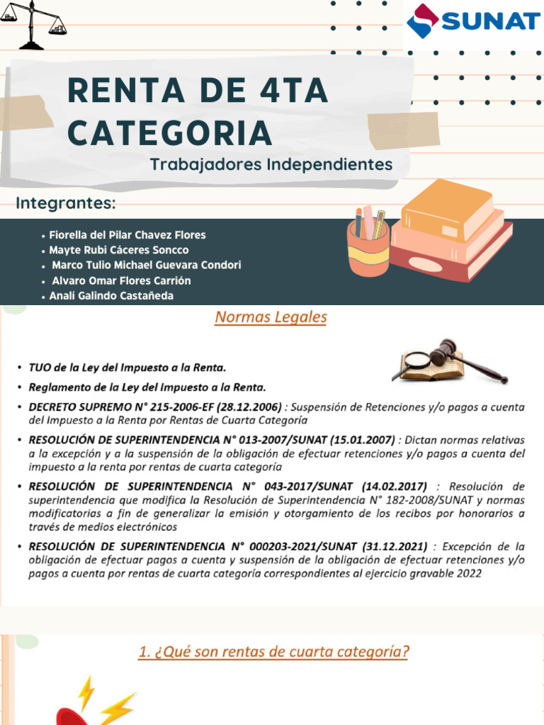 Renta de 4ta Categoria | PDF | Impuestos | Impuesto sobre la renta