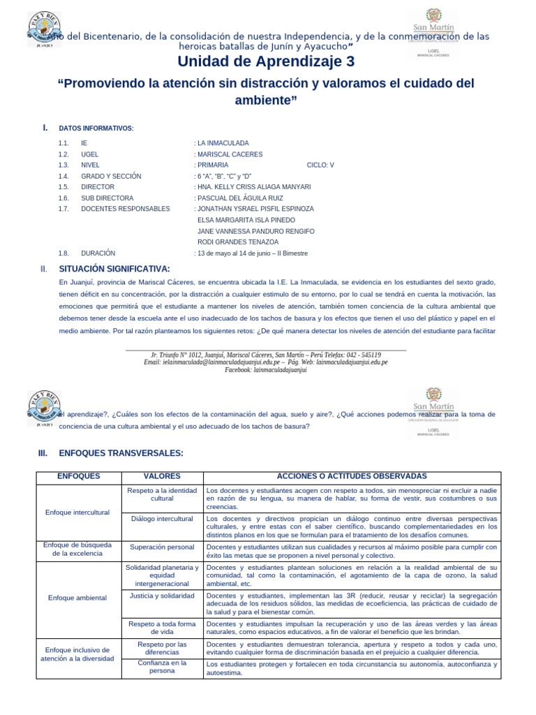 Unidad 3 Sexto Grado Pdf Números Decimal
