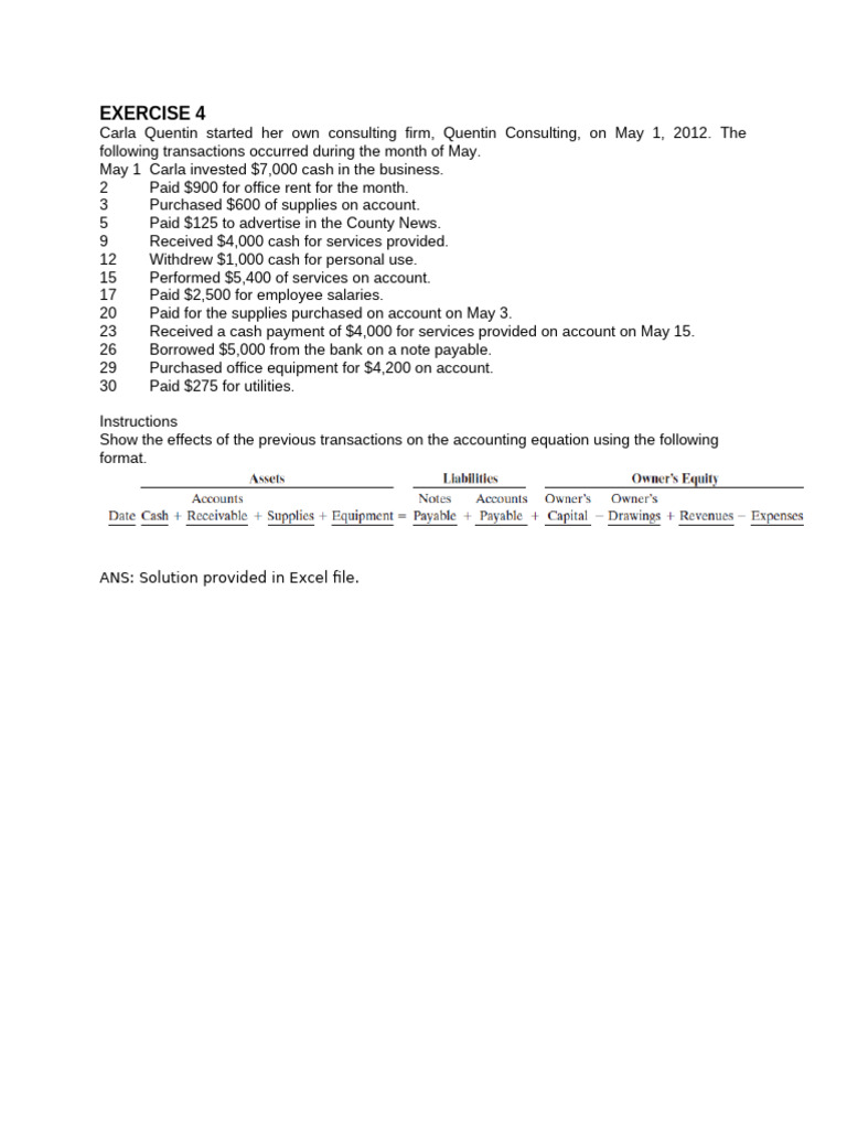 Assignment 1 Solution | PDF | Balance Sheet | Equity (Finance)