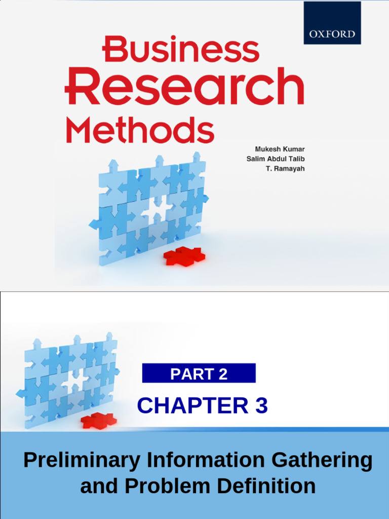 Chapter 3 Preliminary Information Gathering and Problem Definition ...