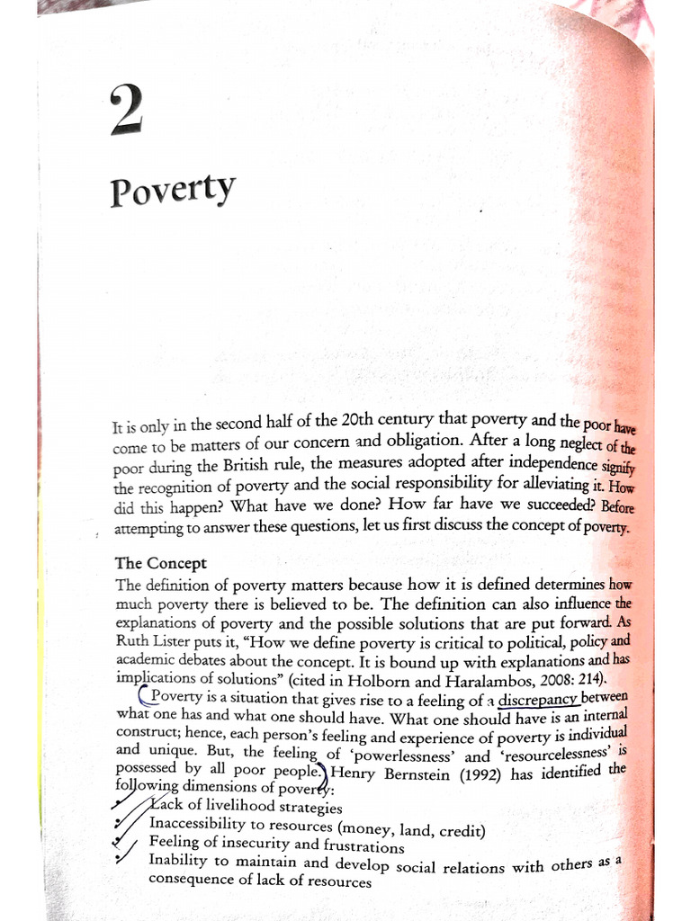 2nd Chapter (Poverty) | PDF