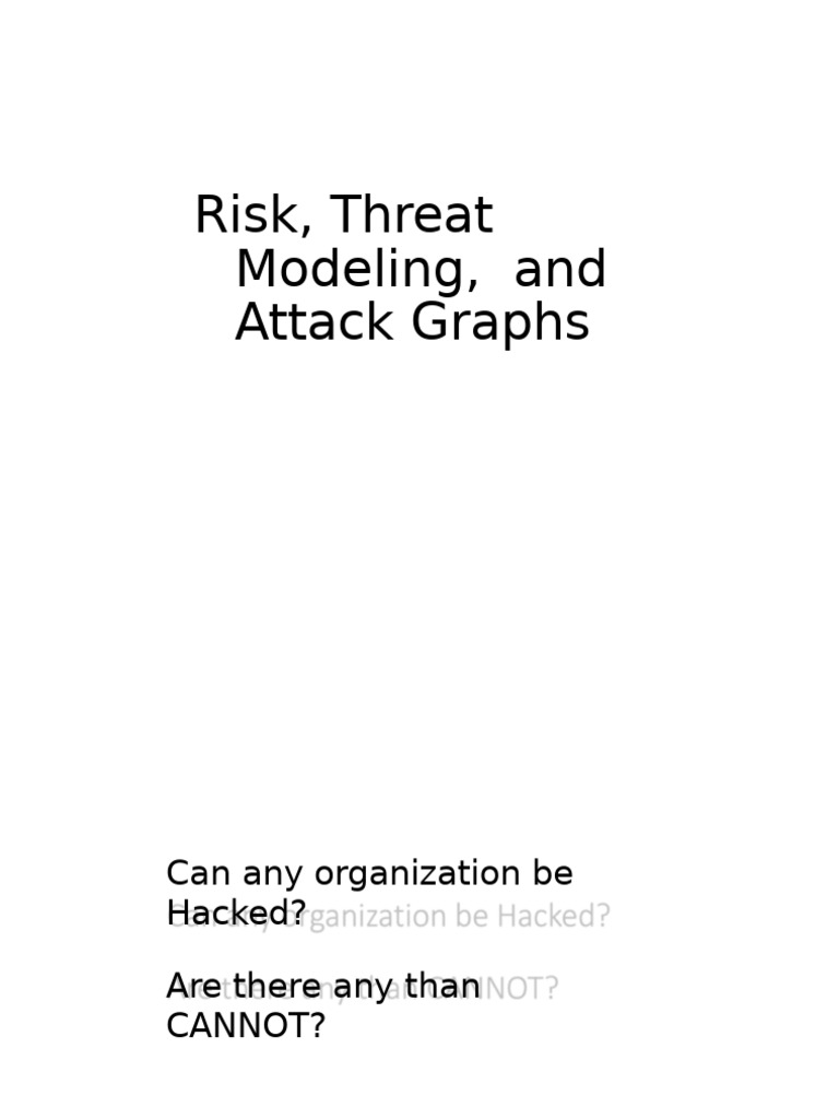 Understanding Risk and Threat Modeling | PDF | Security | Computer Security