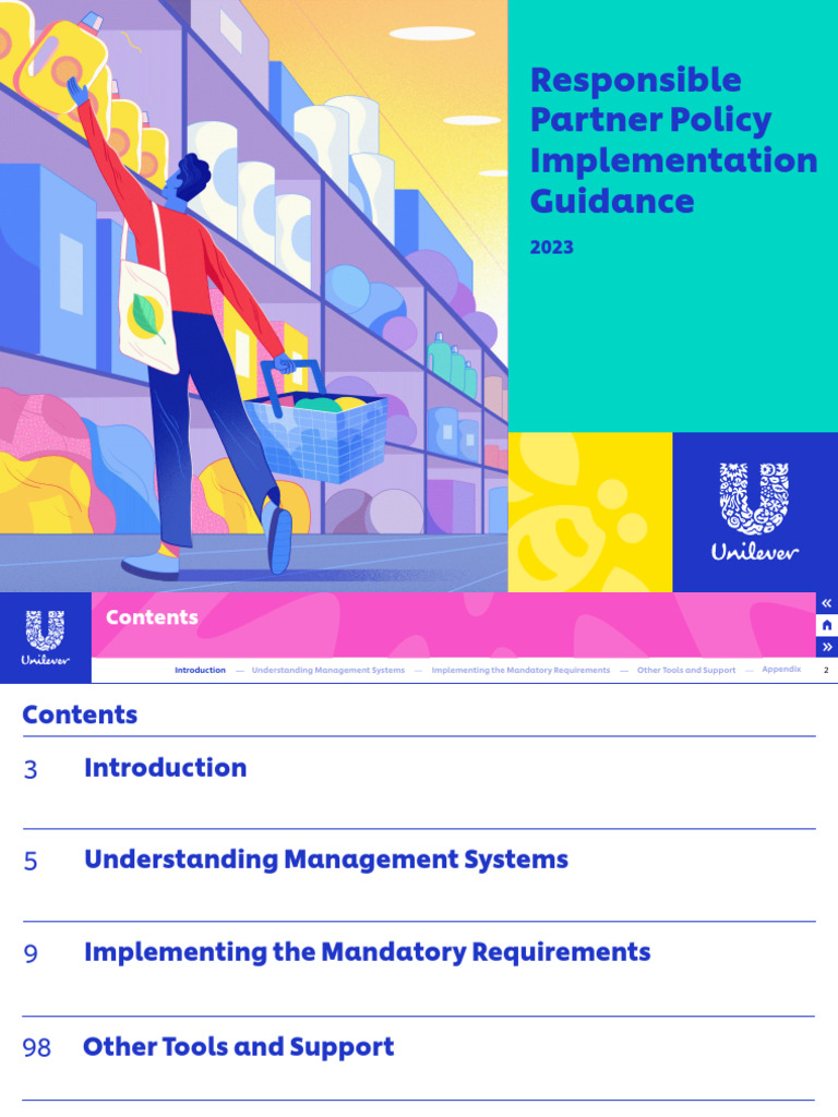 Unilever Responsible Partner Policy Guide | PDF | Employment | Risk