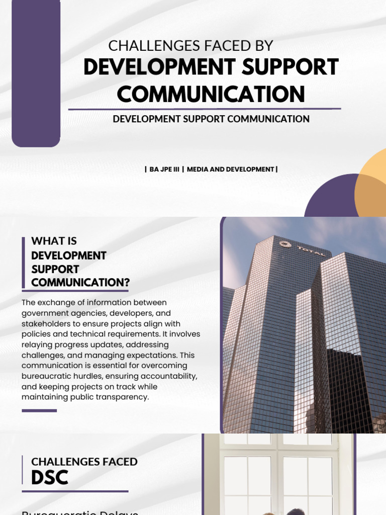 Development Support Communication Challenges | PDF