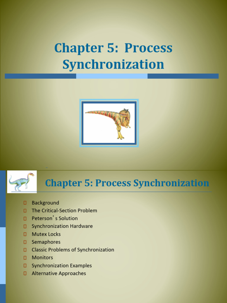 Process Synchronization Concepts Explained | PDF | Process (Computing ...