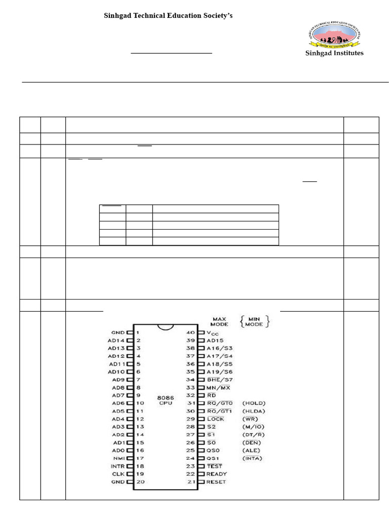 MIC 2021-22 - Class Test I - Model Ans - 240520 - 101314 | PDF ...