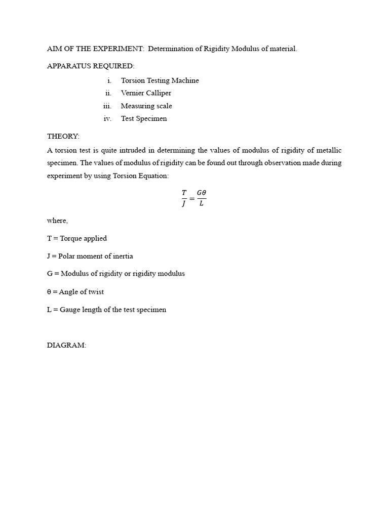 EXP 05 - Torsion Test | PDF