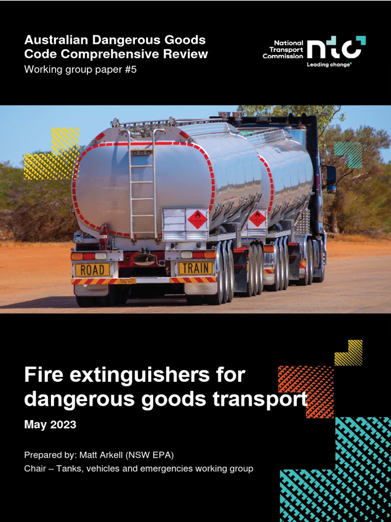 Australian Dangerous Goods Code Review - Discussion Paper 5 - Fire ...