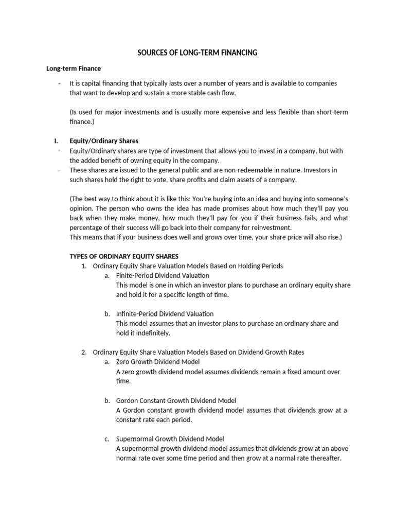 FM Handout | PDF | Stocks | Bonds (Finance)
