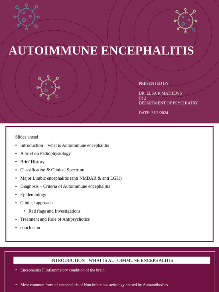 Autoimmune Encephalitis New | PDF | Autoimmunity | Human Diseases And ...