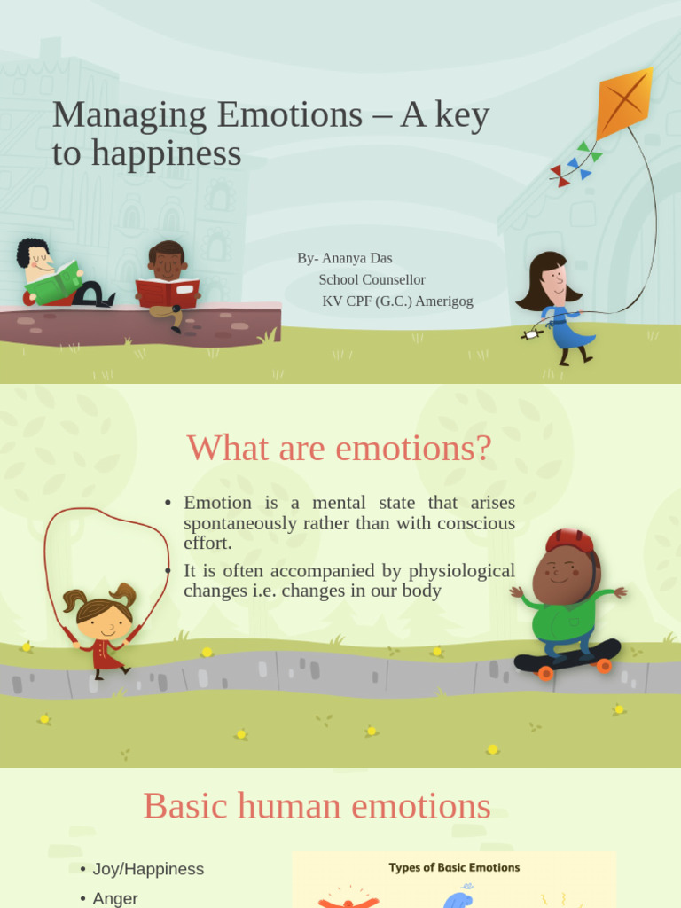 Managing Emotions for Happiness | PDF | Emotions | Breathing