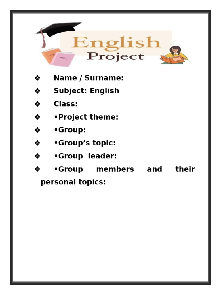 English Project Group Details | PDF