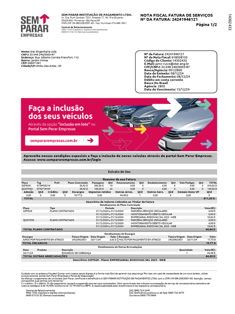 Consulta Extrato Sem Parar – Sem Parar Entrar – ICFW