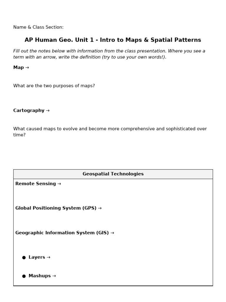 1.1_+Intro+to+Maps+_Guided+Notes | PDF