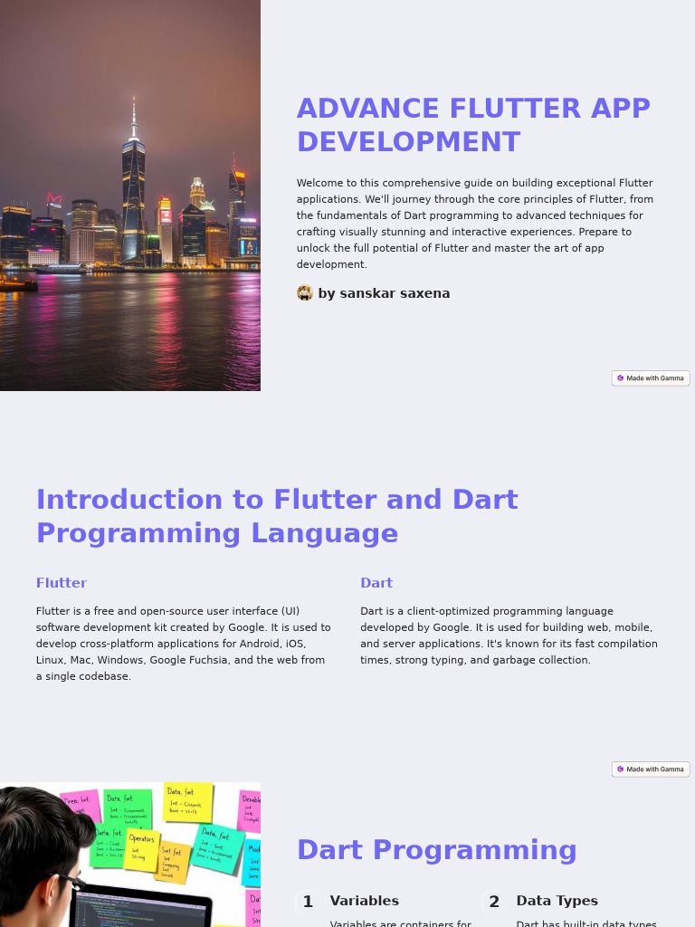 Mastering Advanced Flutter Development | PDF | Mobile App | Data Type