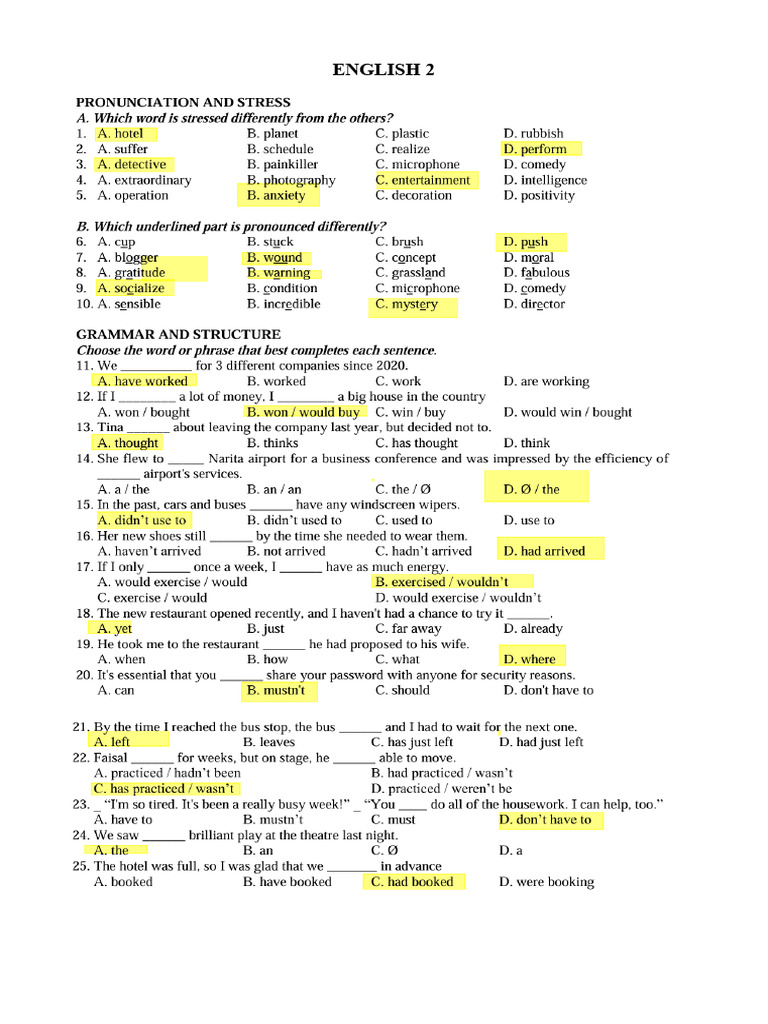 Review Test | PDF