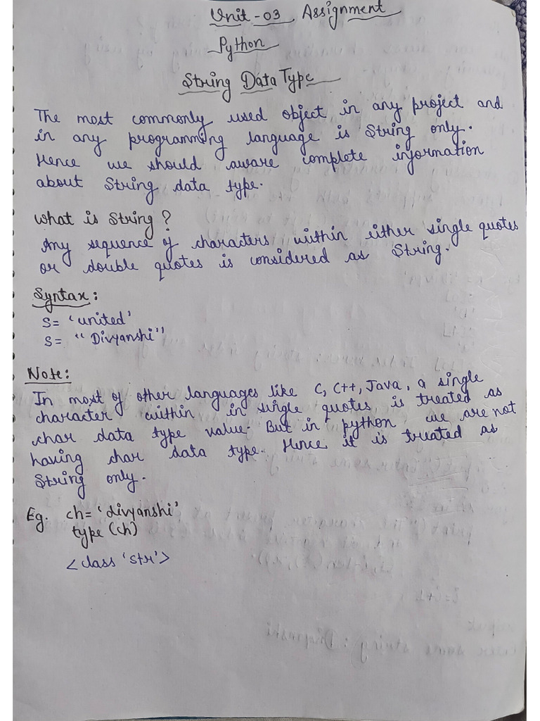 Python Assignment 03 | PDF