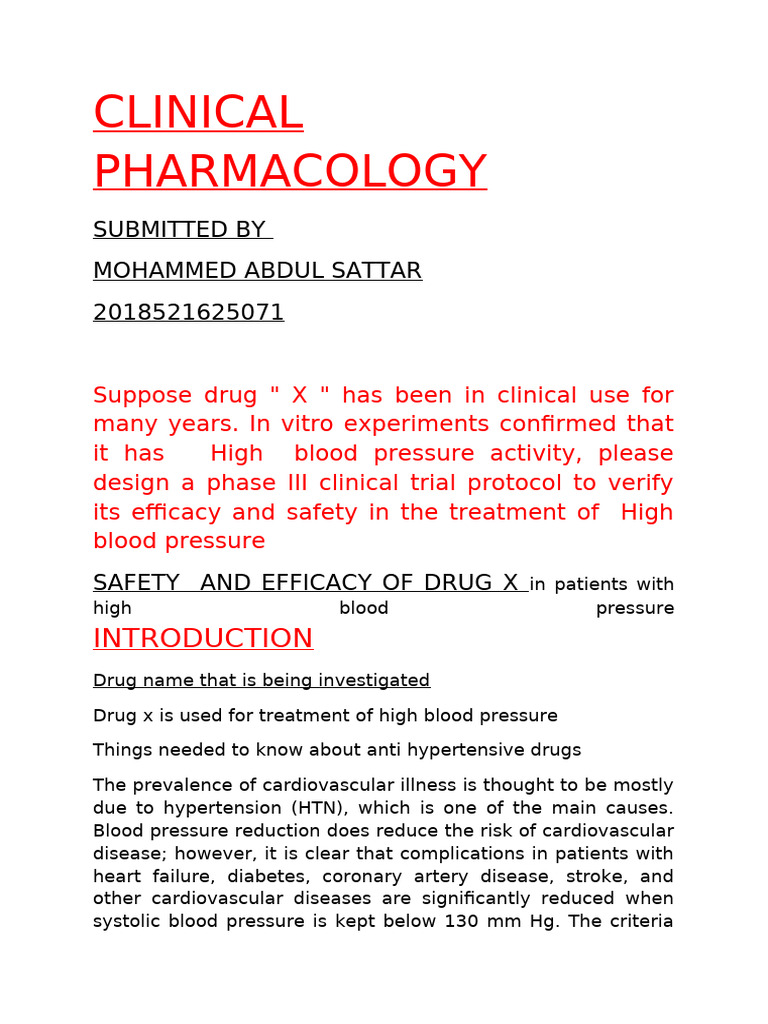 Clinical Pharmacology 2022 Autumn Term+2018521625071 + MOHAMMED ABDUL ...