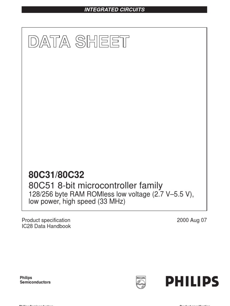 Micro Control Ad or 80c31 | PDF