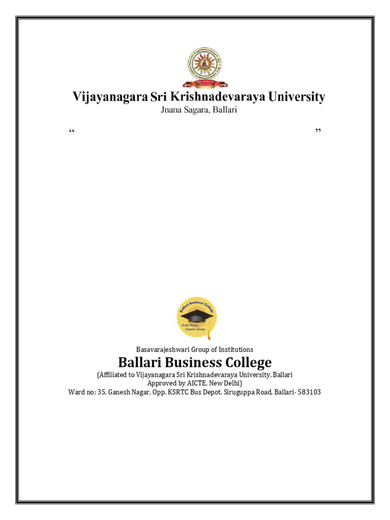 CA Assignment Front Page-1 | PDF