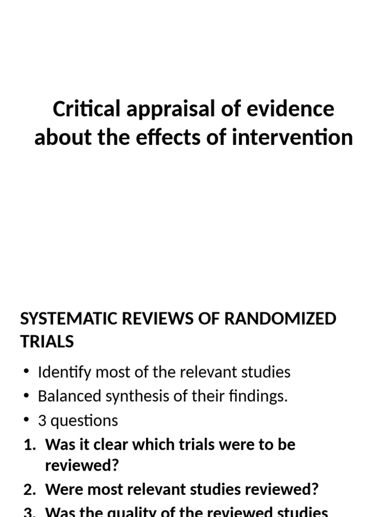 Systematic Review Best Practices | PDF | Systematic Review | Cognition