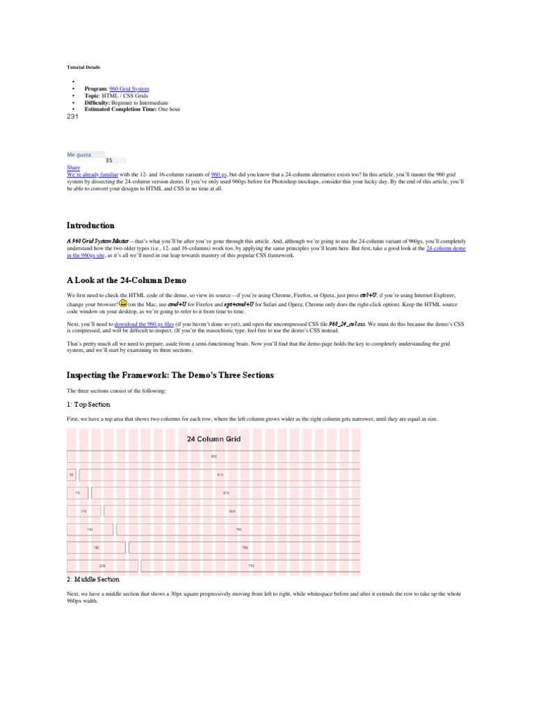 Program Topic HTML / CSS Grids Difficulty Beginner To