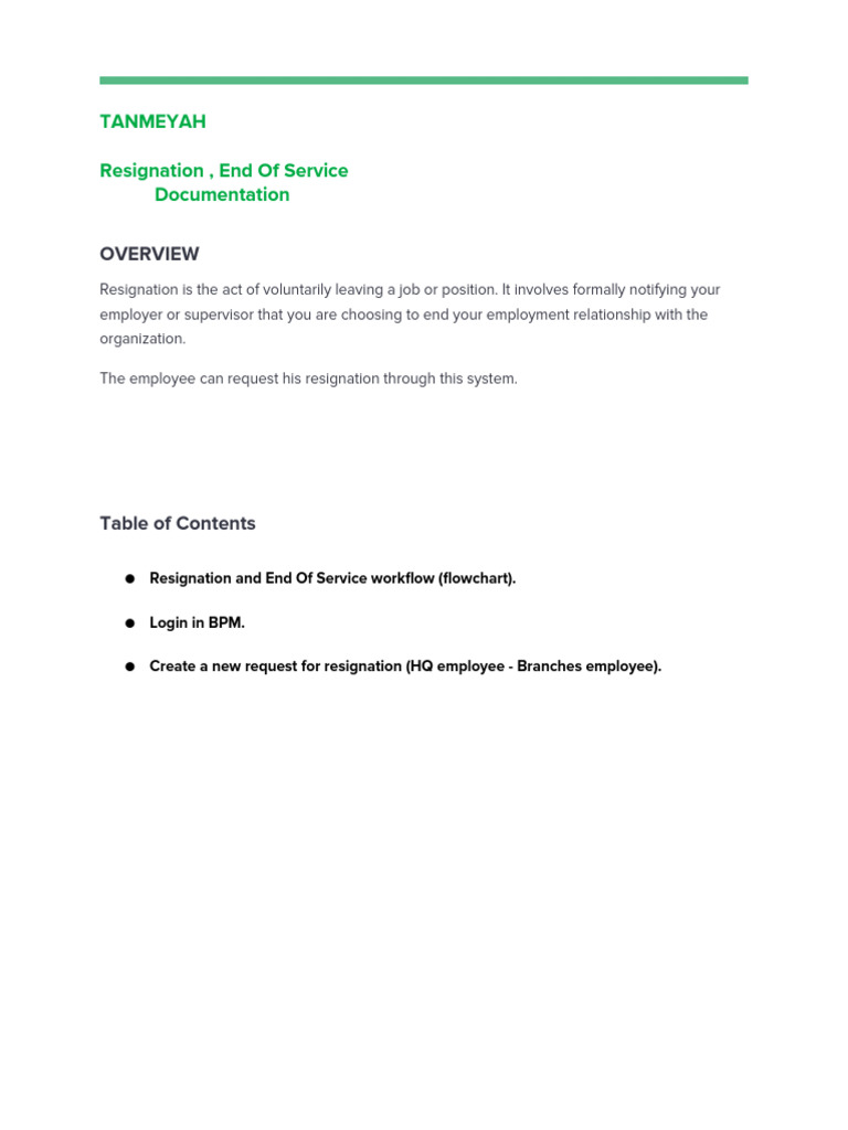 Tanmeyah Resignation Process Guide | PDF | Login | Software