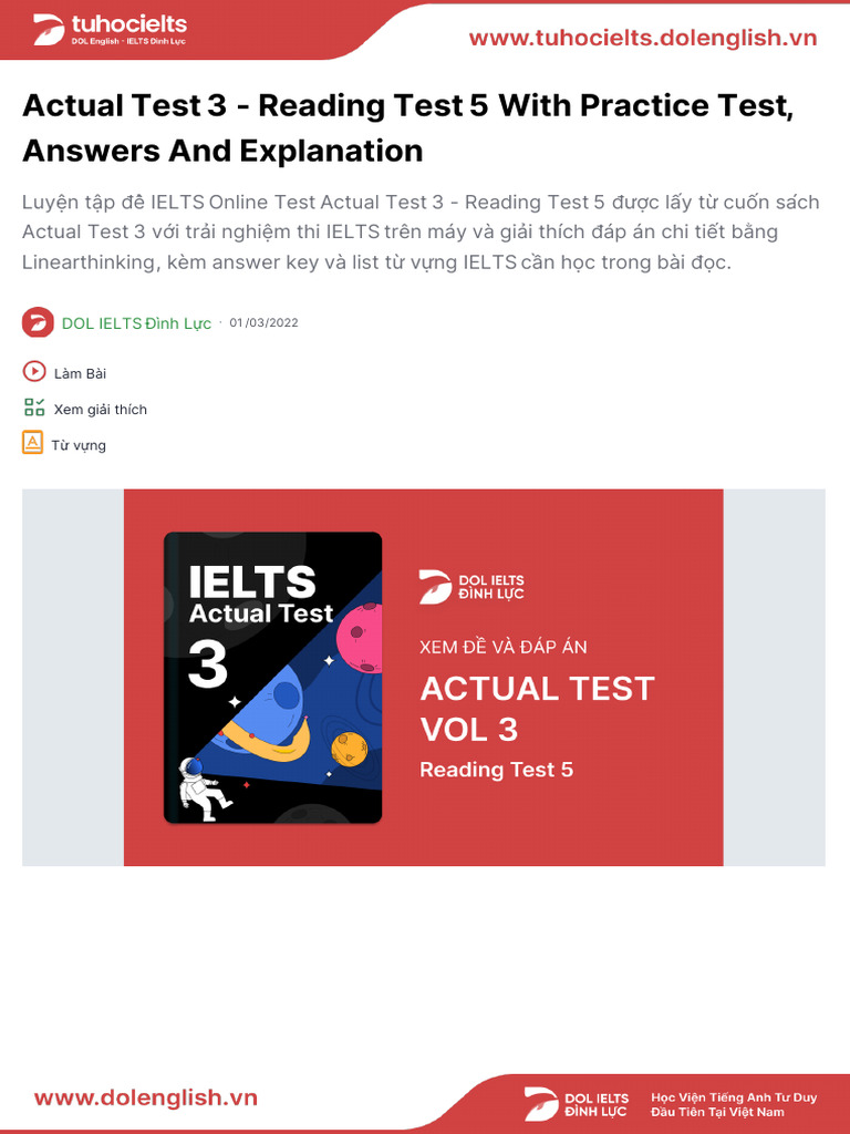 At3 Reading Test 5 Pdf Expert Telegraphy