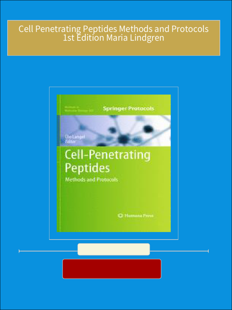 Cell penetrating peptides methods and protocols 1st edition maria