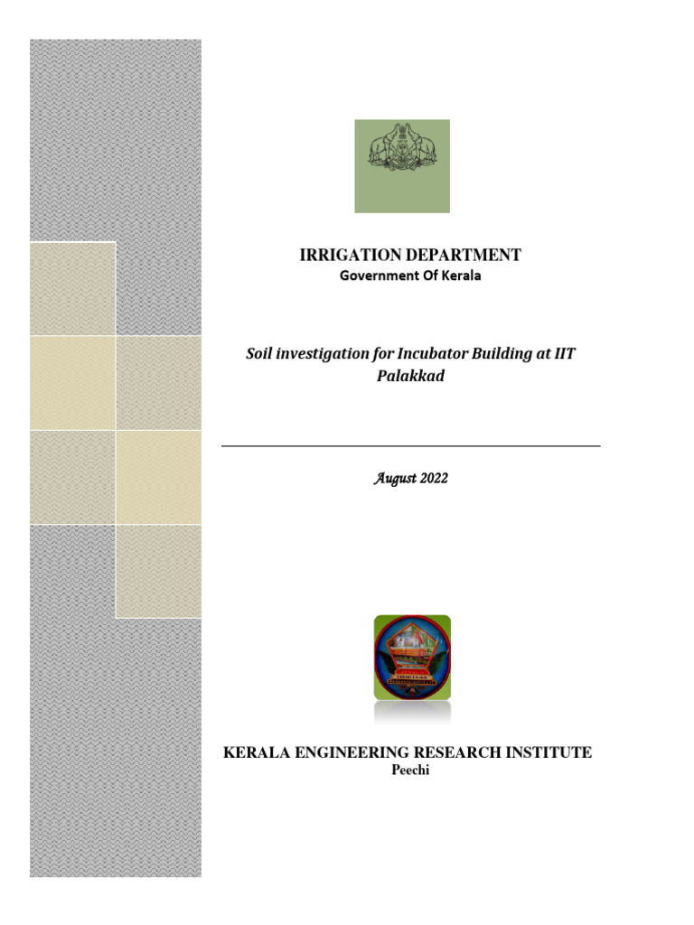 Soil Investigation Report for IIT Palakkad | PDF | Geotechnical ...