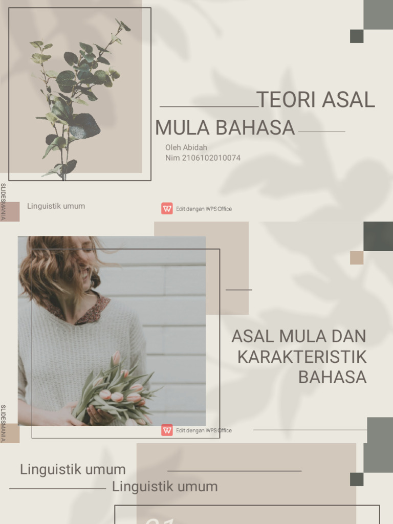 Teori Asal Mula Bahasa | PDF