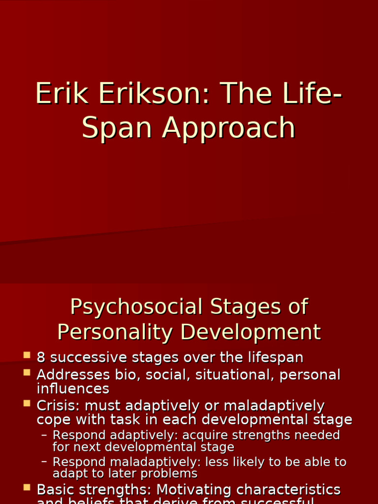 Erikson's 8 Stages of Development | PDF | Emotions | Human Development