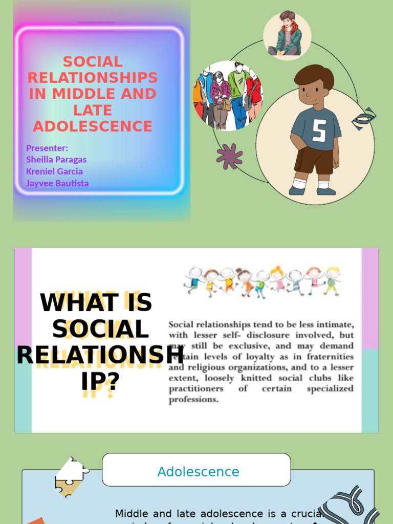 Social Relationships in Adolescence | PDF | Adolescence | Intimate ...