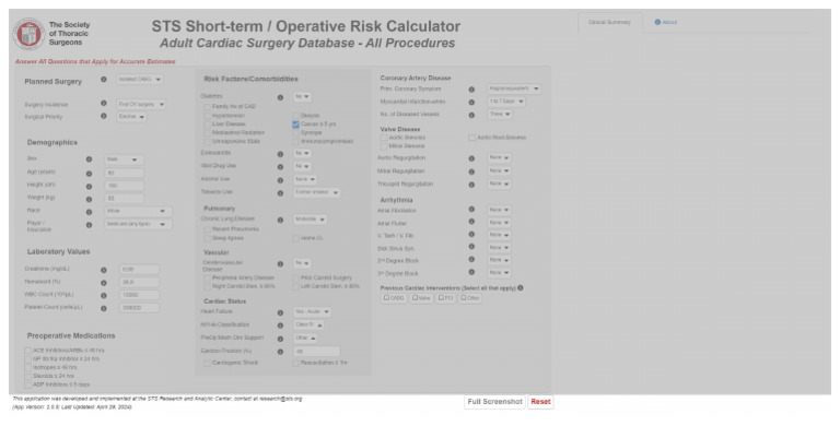 ACSD Risk Calculator Full Screen | PDF